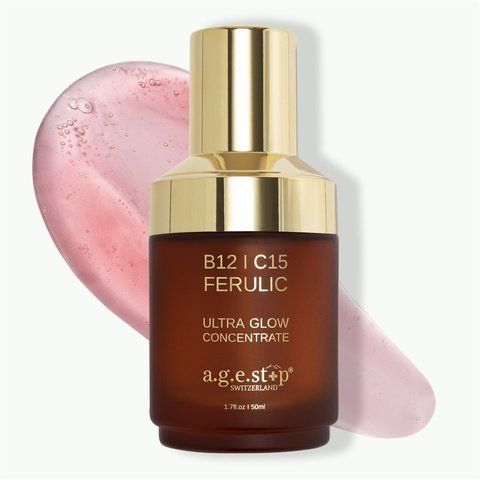 Гидрогелевый концентрат для осветления и укрепления кожи В12, С15 + Ferulic Concentrate A.G.E. STOP 50 мл age-006 фото